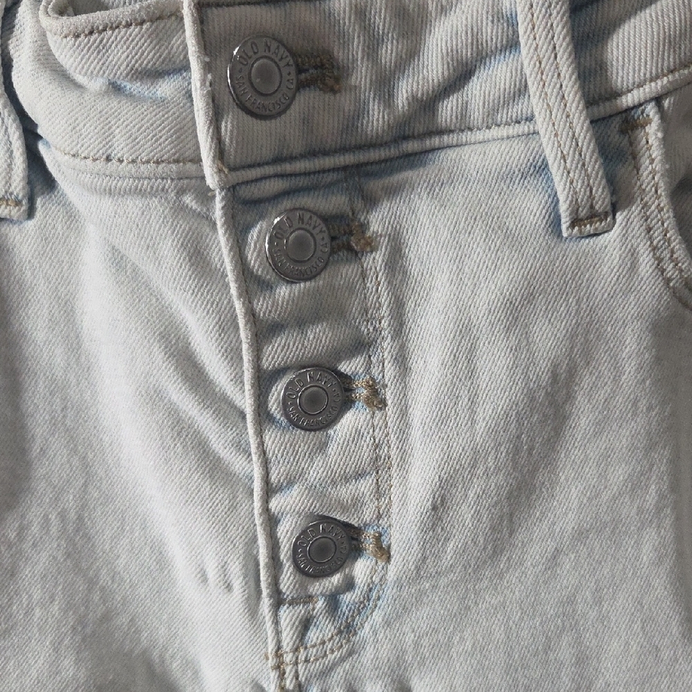 Old Navy White Denim Top with Black Bandana Skirt - Picture 2 of 12
